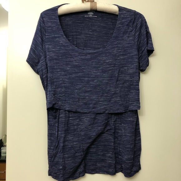 Motherhood Maternity Tops - TWO Nursing T-Shirts